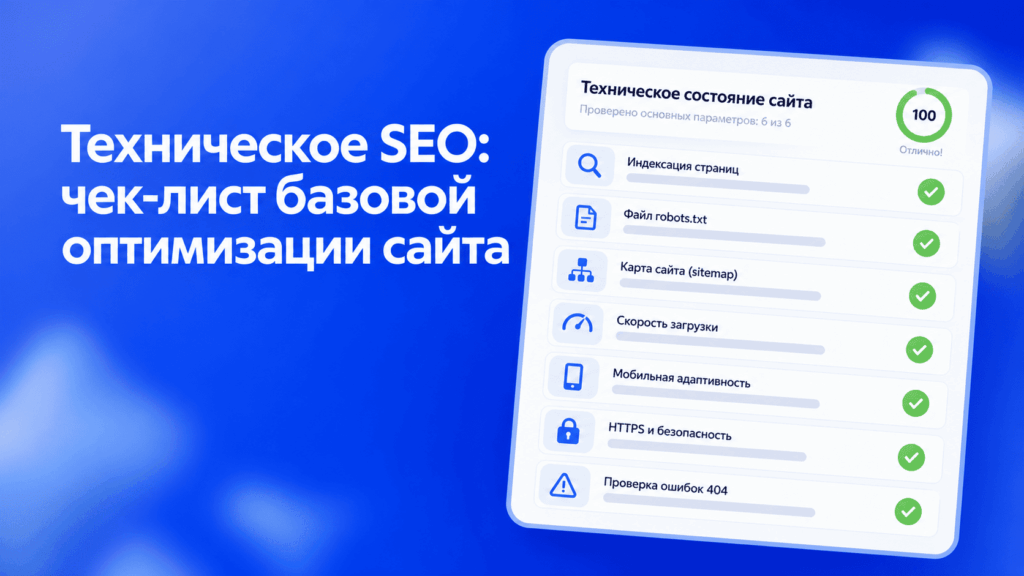Техническое SEO: чек-лист базовой оптимизации сайта